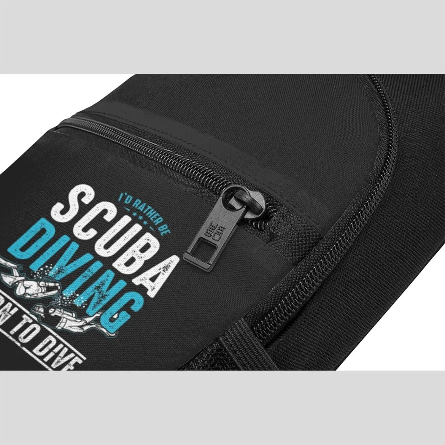 I'd Rather Be Scuba Diving Crossbody Bags Adjustable Leisure Travel Crossbody Shoulder Bag Unisex