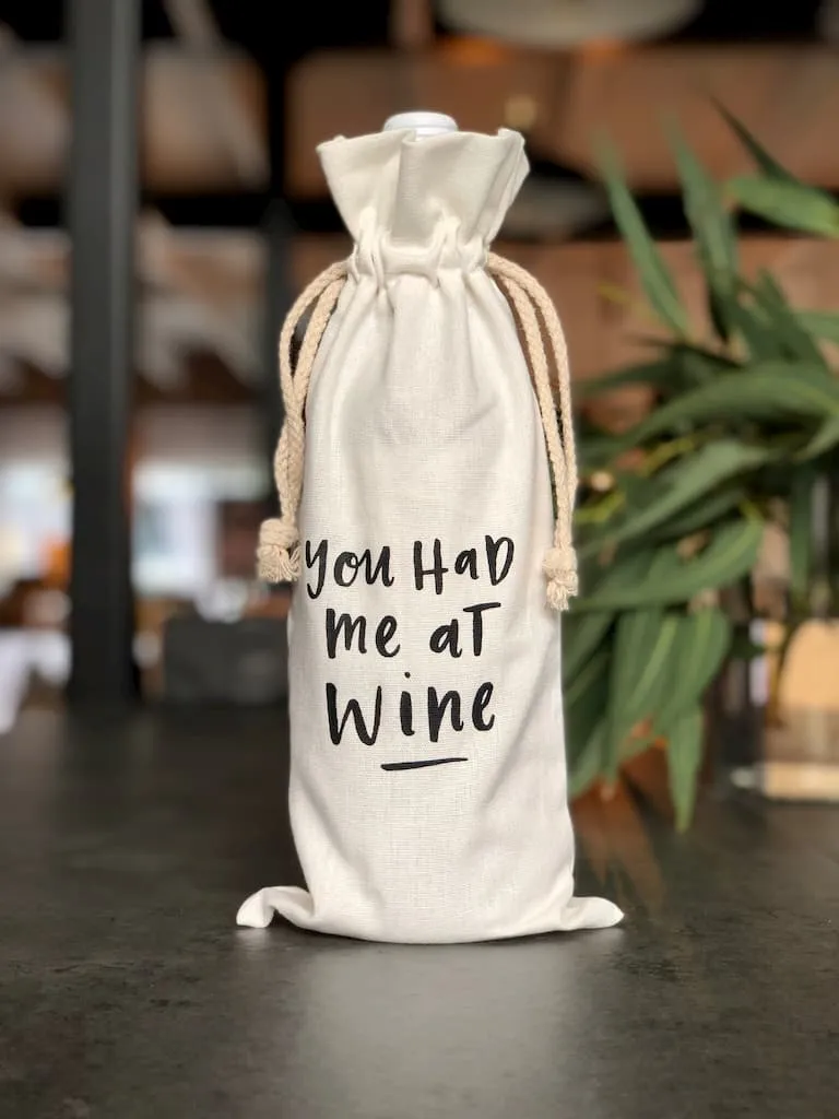 In the Daylight Canvas Wine Bag