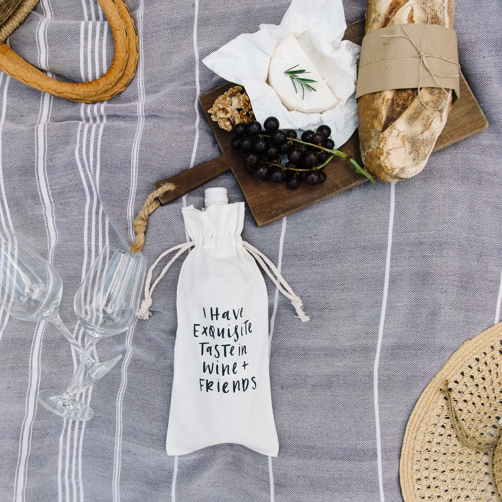In the Daylight Canvas Wine Bag