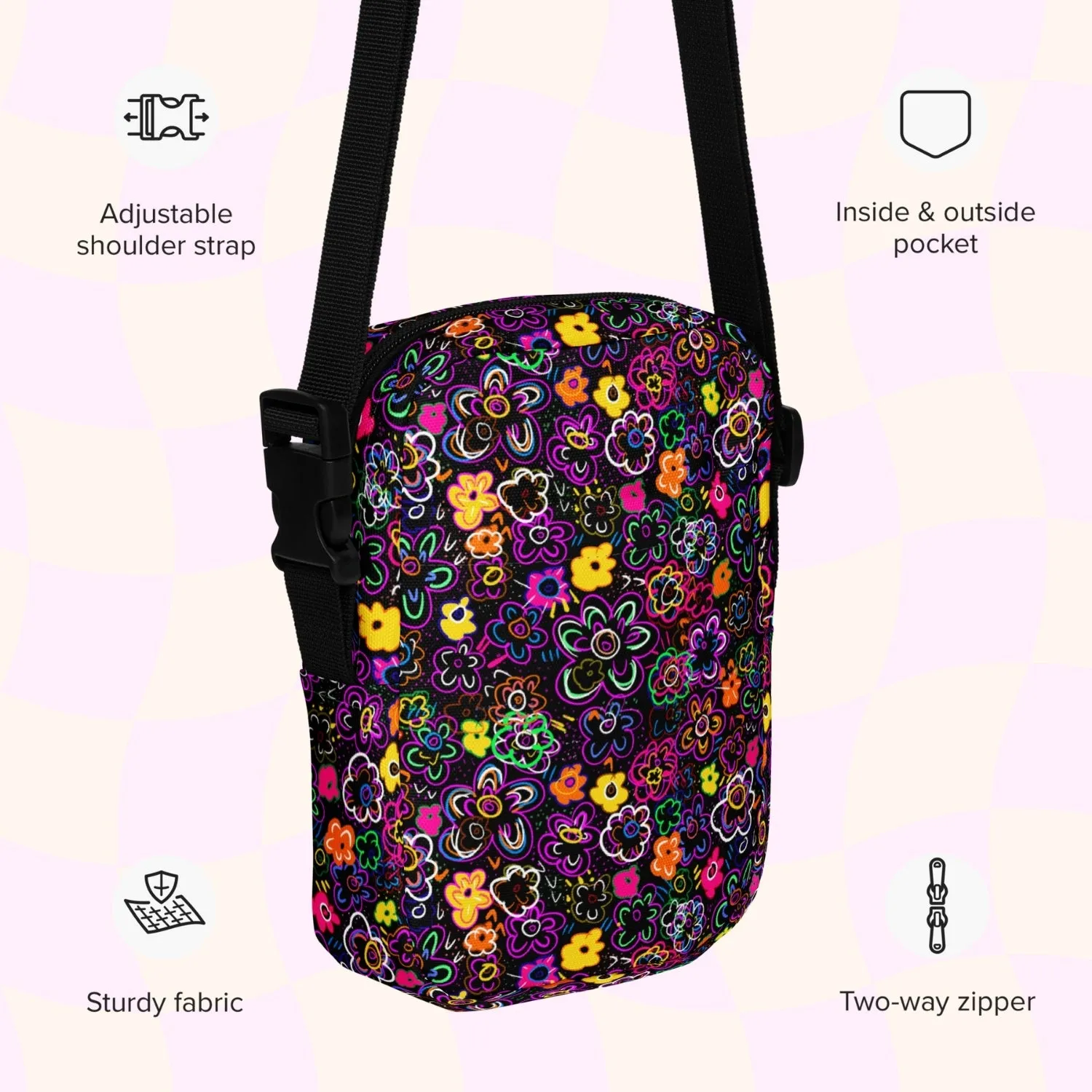 In the Midnight Garden Mini Crossbody Bag
