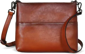 Iswee Leather Crossbody Bags for Women Designer Shoulder Purse Small Multi Pockets Women’s Purses Travel Cross Body Bag