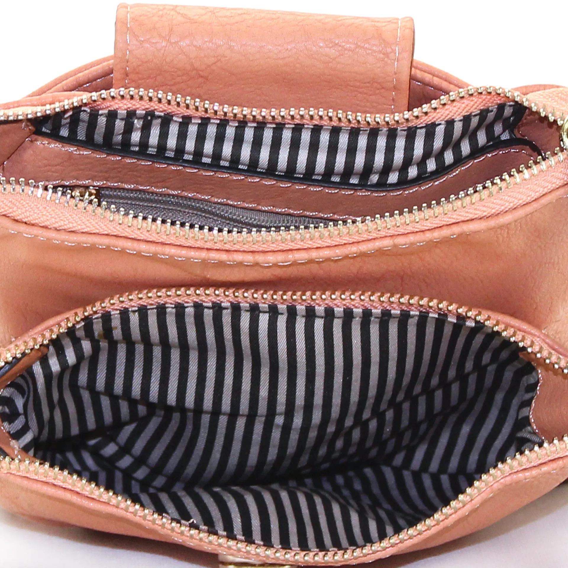 Jade Marie Curious Crossbody - Coral Peach