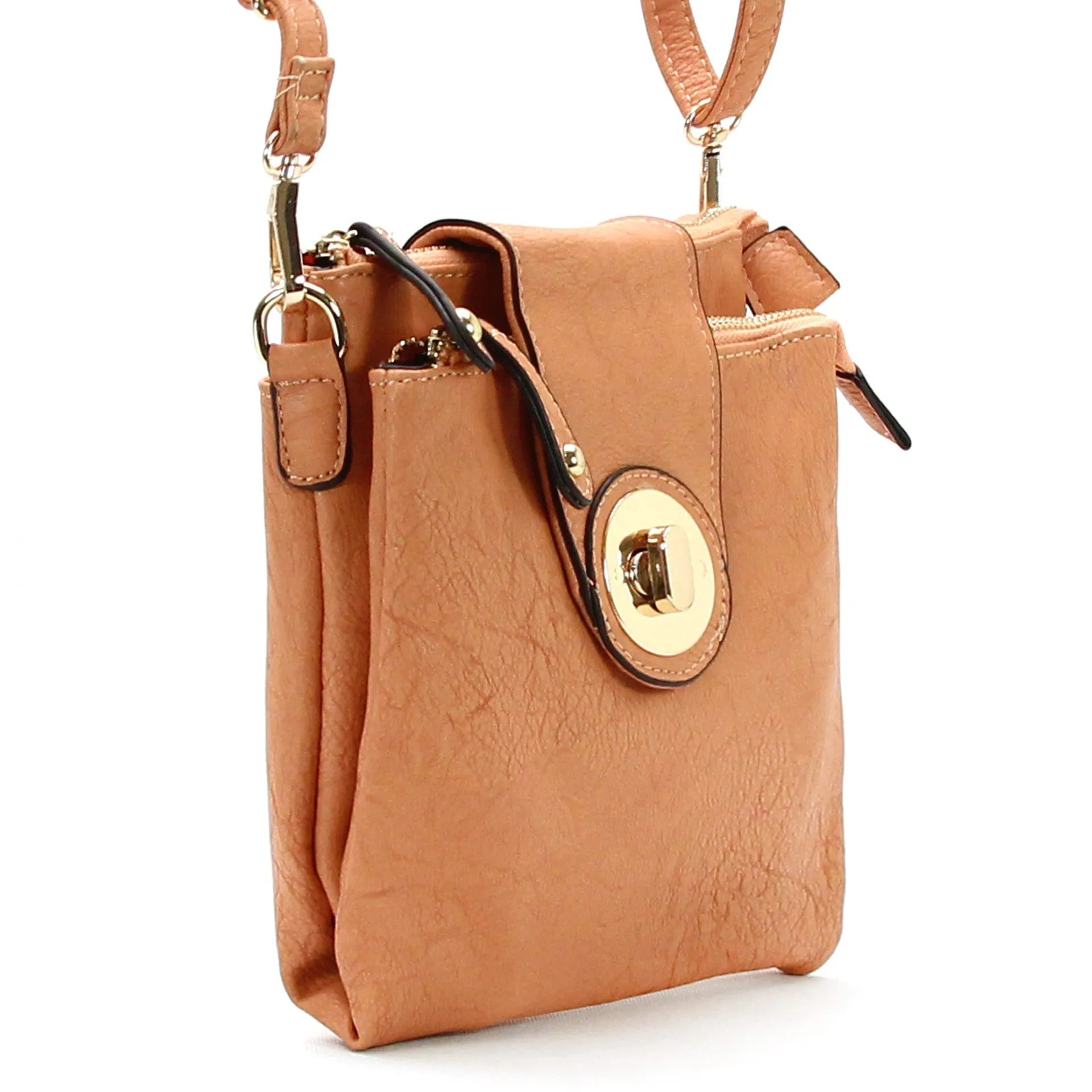 Jade Marie Curious Crossbody - Coral Peach