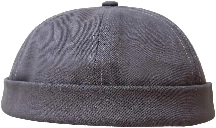 jerague Beanie Hat for Men Women Brimless Cuffed Hat Skullcap Watch Cap Adjustable