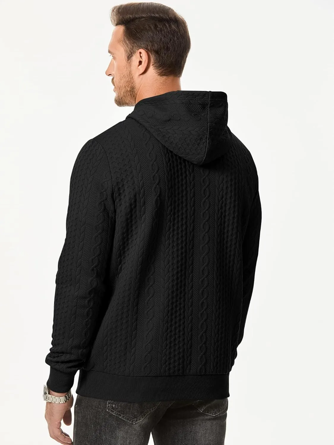 JMIERR Mens Hoodie Pullover 2024 Sweatshirts Graphic Hoodie Long Sleeve Drawstring Fashion Hooded Shirt with Pocket