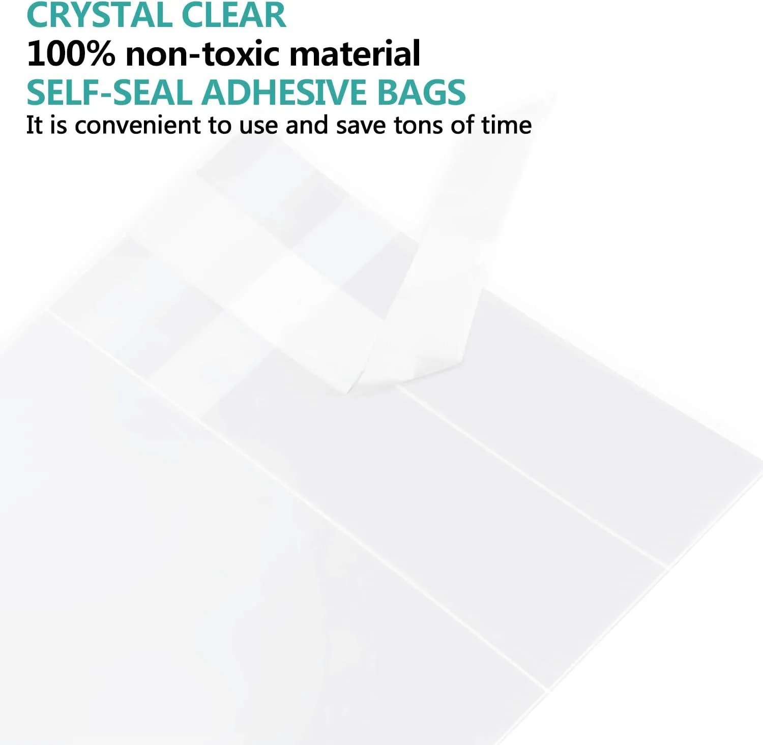 joybest 1000 Pcs - 9 x 12 Inch Clear Cello Cellophane Bags Self Sealing- 3.14 Mils Thick Cello Plastic Poly Bag Fits A4, Letter Sized Documents, Marketing Materials