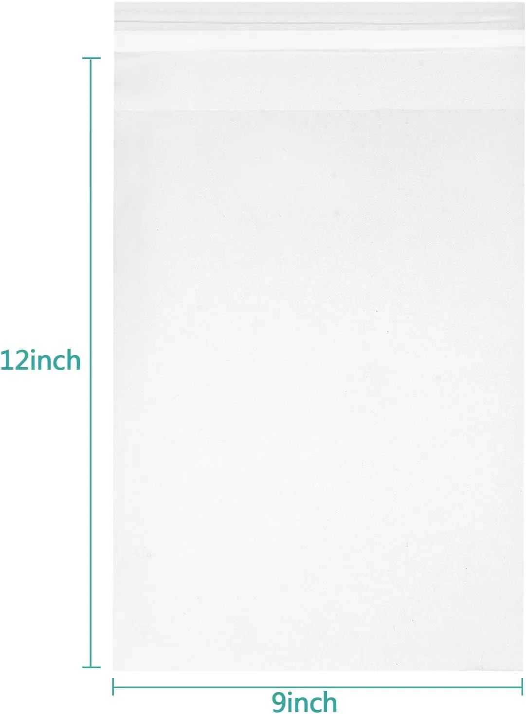 joybest 1000 Pcs - 9 x 12 Inch Clear Cello Cellophane Bags Self Sealing- 3.14 Mils Thick Cello Plastic Poly Bag Fits A4, Letter Sized Documents, Marketing Materials