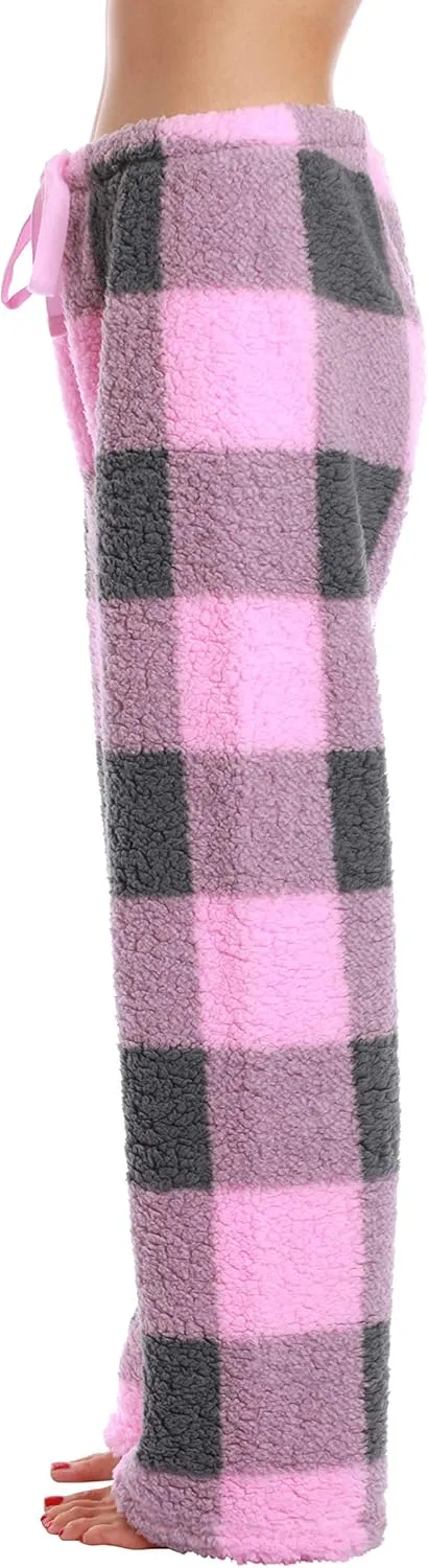 Just Love Women Printed Plush Pajama Pants