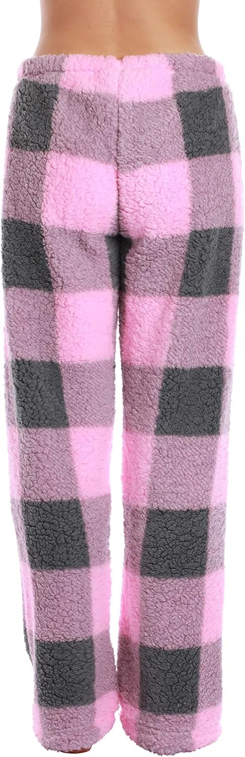 Just Love Women Printed Plush Pajama Pants