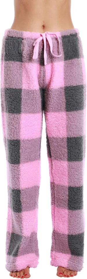 Just Love Women Printed Plush Pajama Pants