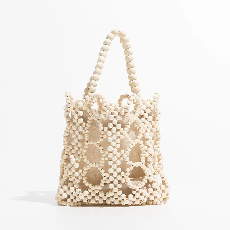 Kana Colorful Beaded Mini Tote Bag - 4 Colors