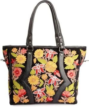Kashmiri Handbag, Handmade Embroidered Ladies Tote Bag, Handbag For Women, Office Bag, Red