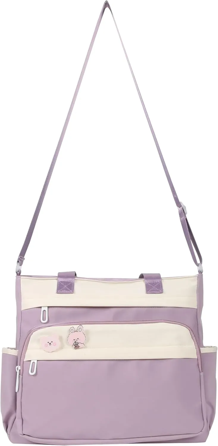Kawaii Messenger Bag for Girls School Tote Bag
