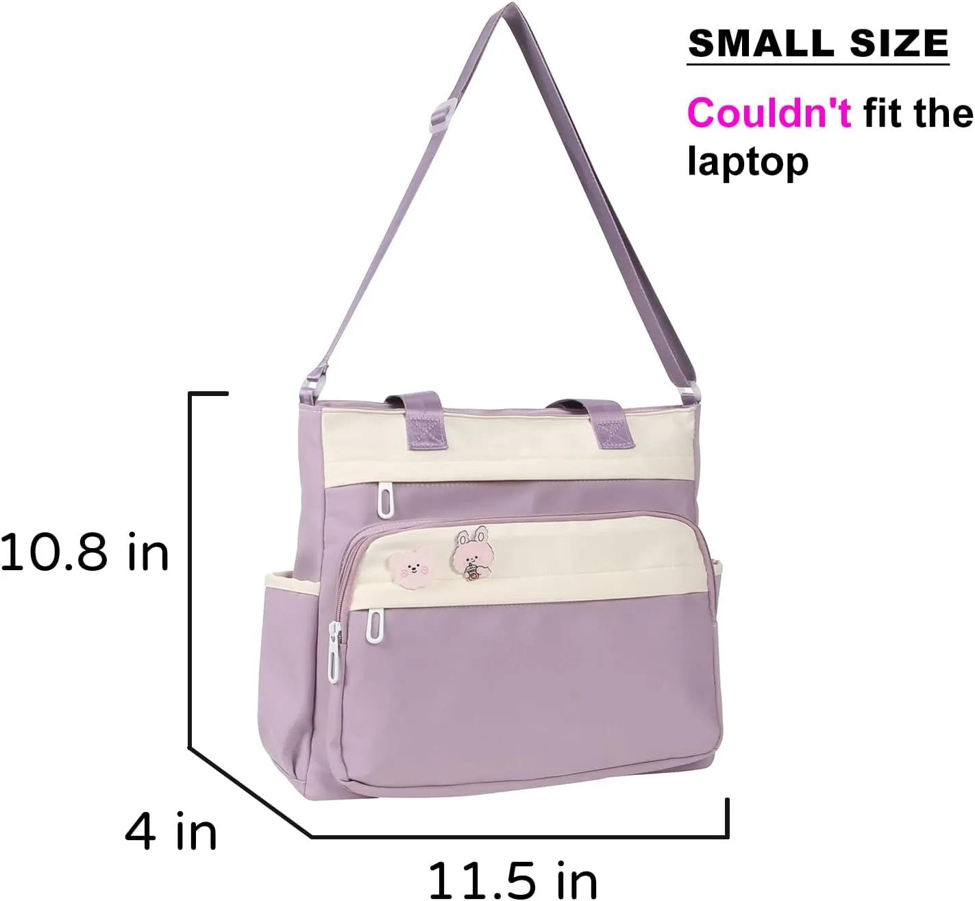 Kawaii Messenger Bag for Girls School Tote Bag