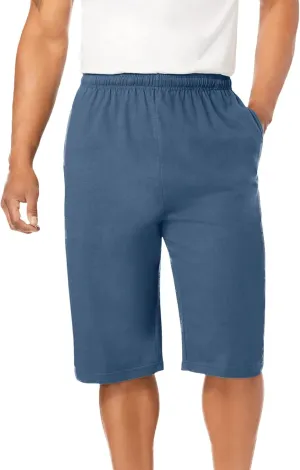 KingSize Men's Big & Tall Lightweight Extra Long Jersey Shorts