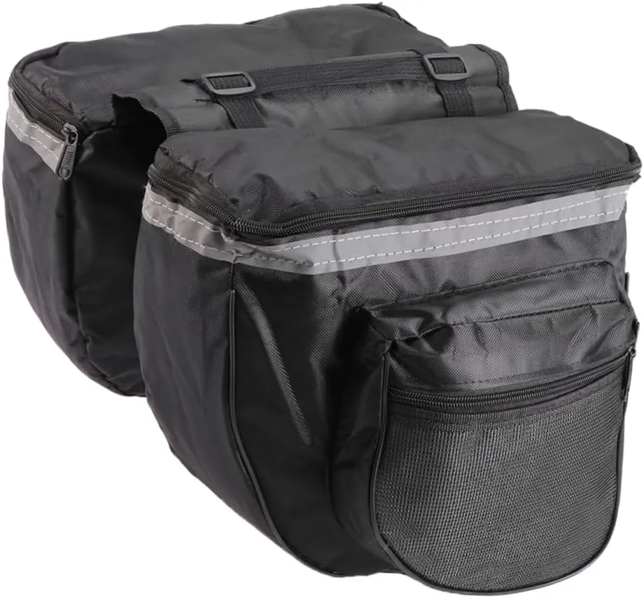 Kisangel Waterproof Bike Bags Reflect Strips Multifunctional Seat Bag for Road Mountain Bikes