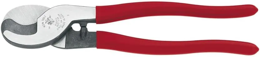 Klein Tools 63050 Cable Cutter, Made in USA, Heavy Duty Cutter for Aluminum, Copper, and Communications Cable