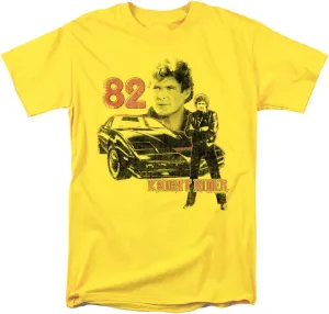 Knight Rider 1982 Unisex Adult T-Shirt, Yellow, 2X-Large