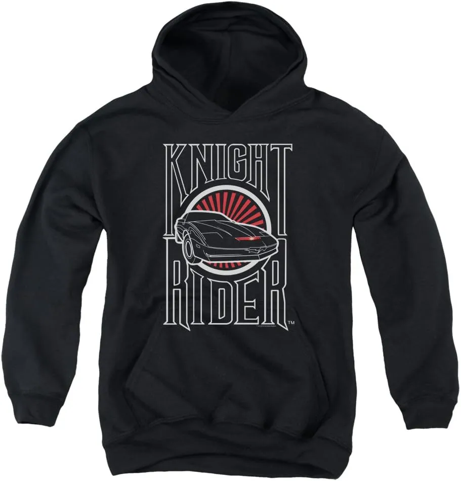 Knight Rider Logo Unisex Youth Pull-Over Hoodie for Boys and Girls