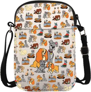 KUIYAI Lady Tramp Crossbody Bag Lady Dog Shoulder Bag Lady Tramp Fans Merchandise