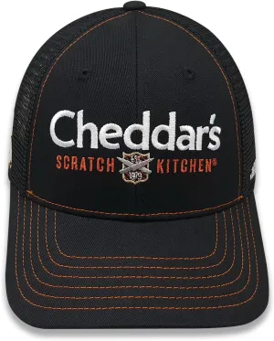 Kyle Busch Cheddars #8 2023 Sponsor Hat NASCAR Adjustable Racing Red Mesh Black Baseball Cap