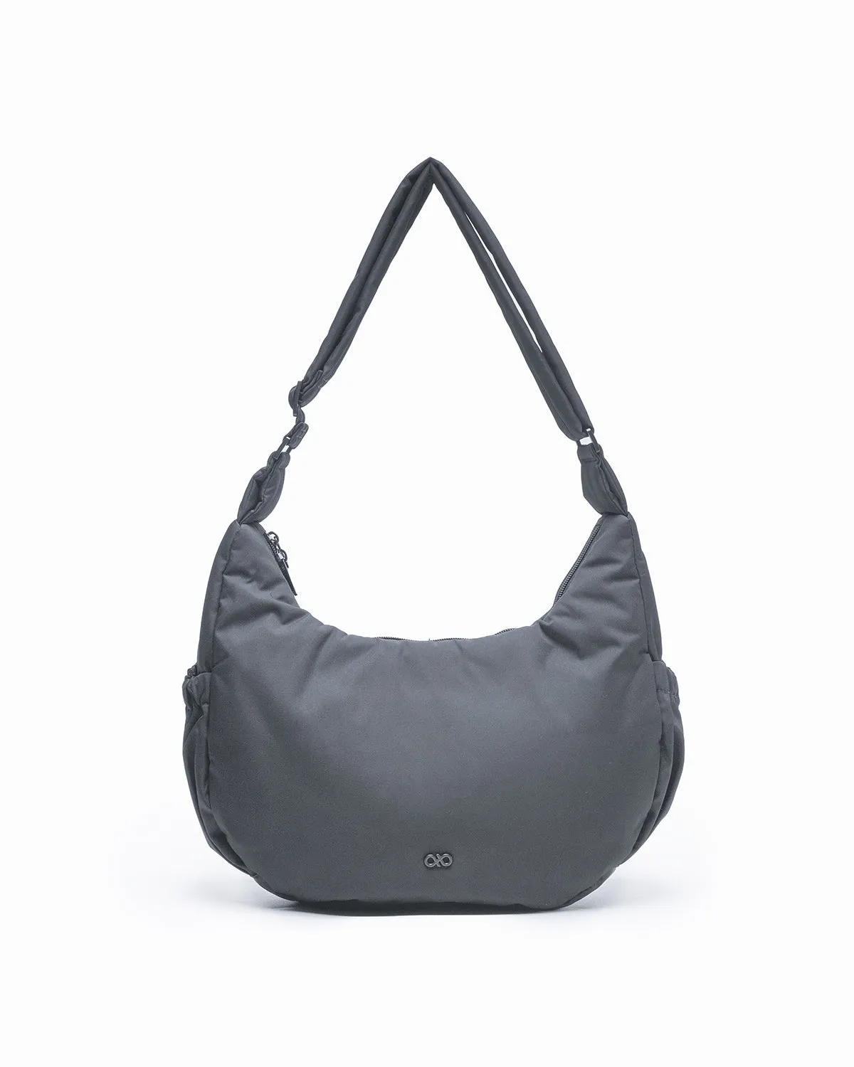 L COSY LUXE CRESCENT BAG CHARCOAL