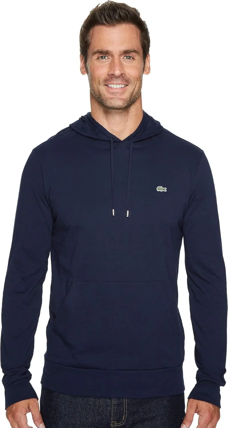 Lacoste Long Sleeve Hoodie Jersey Tee W/ Central Pocket, Th9349 Shirt