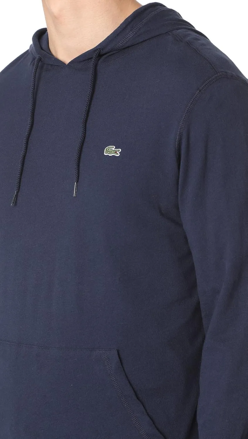 Lacoste Men's Long Sleeve Cotton Jersey Hooded T-Shirt