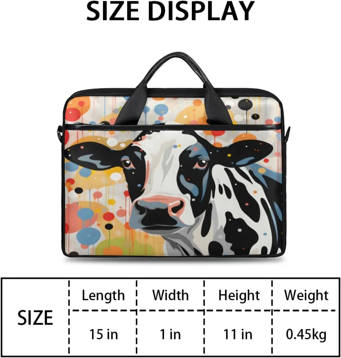 Laptop Bag for Women Men Waterproof Laptop Shoulder Bag 14-15.6 Inch Computer Messenger Bag Carrying Case
