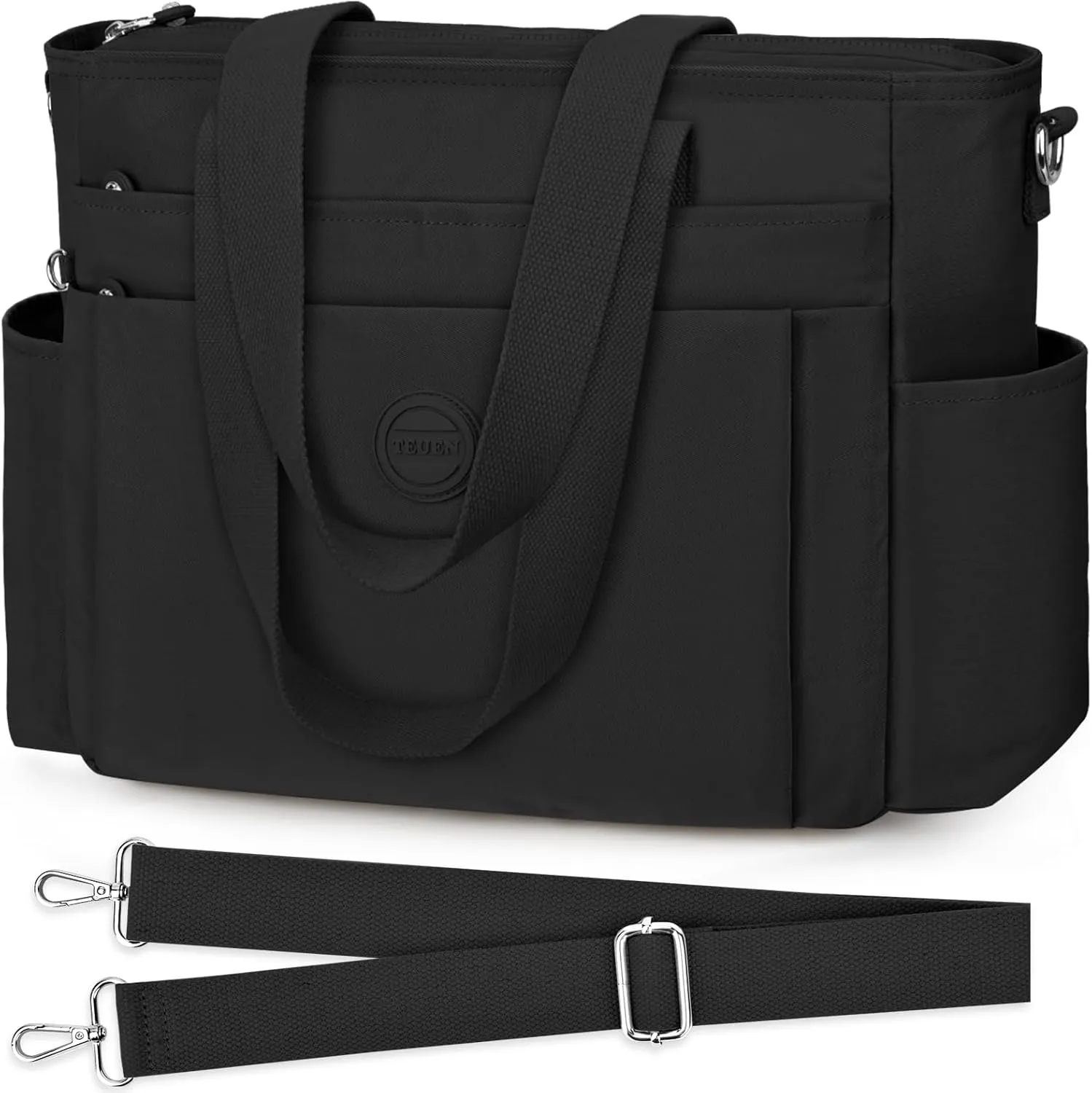 Large Tote Bag for Women, Waterproof Nylon Crossbody Tote Bag Shoulder Bag Carry On Bags for Travel Work Gym