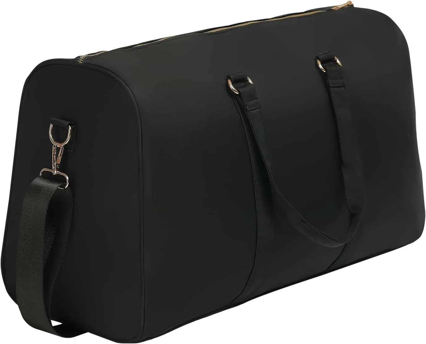 Large Travel Duffel Bag Daytrip Bag Weekender Bag Women & Men (Black)