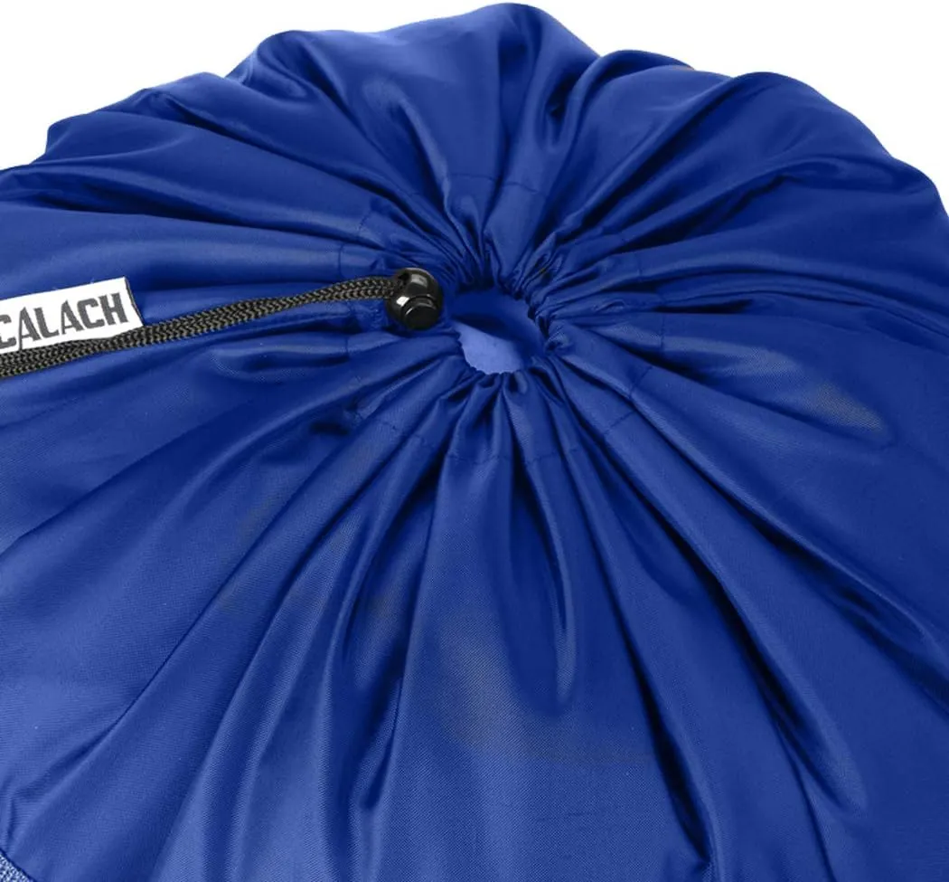 Laundry Bag Backpack, 27" x 34"Sturdy Laundry Bag with Shoulder Straps Drawstring Closure Heavy Duty Foldable Backpack for College, Travel, Laundromat, Apartment (Black Blue)