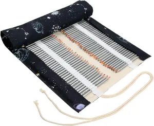 Lbxgap 168 Slot Pencil Roll Wrap Up Pencil Pouches Holder，Travel Drawing Coloring Pencil Roll Organizer for Watercolor Pens or Markers, Pencil Case Organizer for Artist