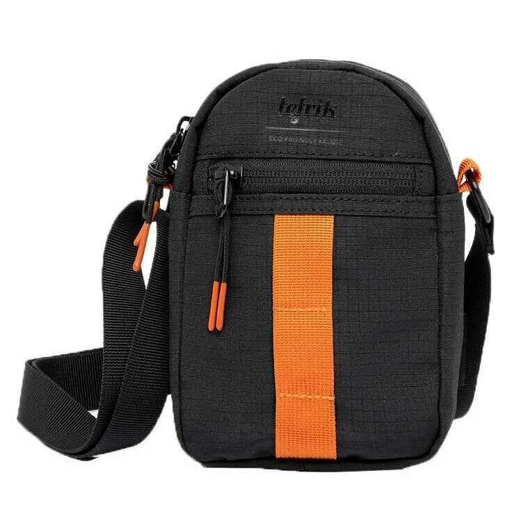 Lefrik Jan Ripstop Crossbody Bag - Black