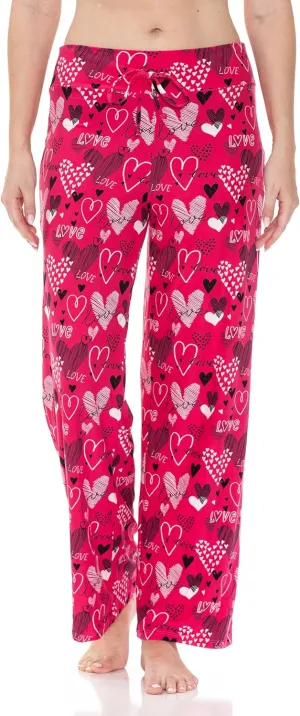 Leggings Depot Women's Casual Long Pajama Lounge Pants Drawstring Sleepwear-Print Design