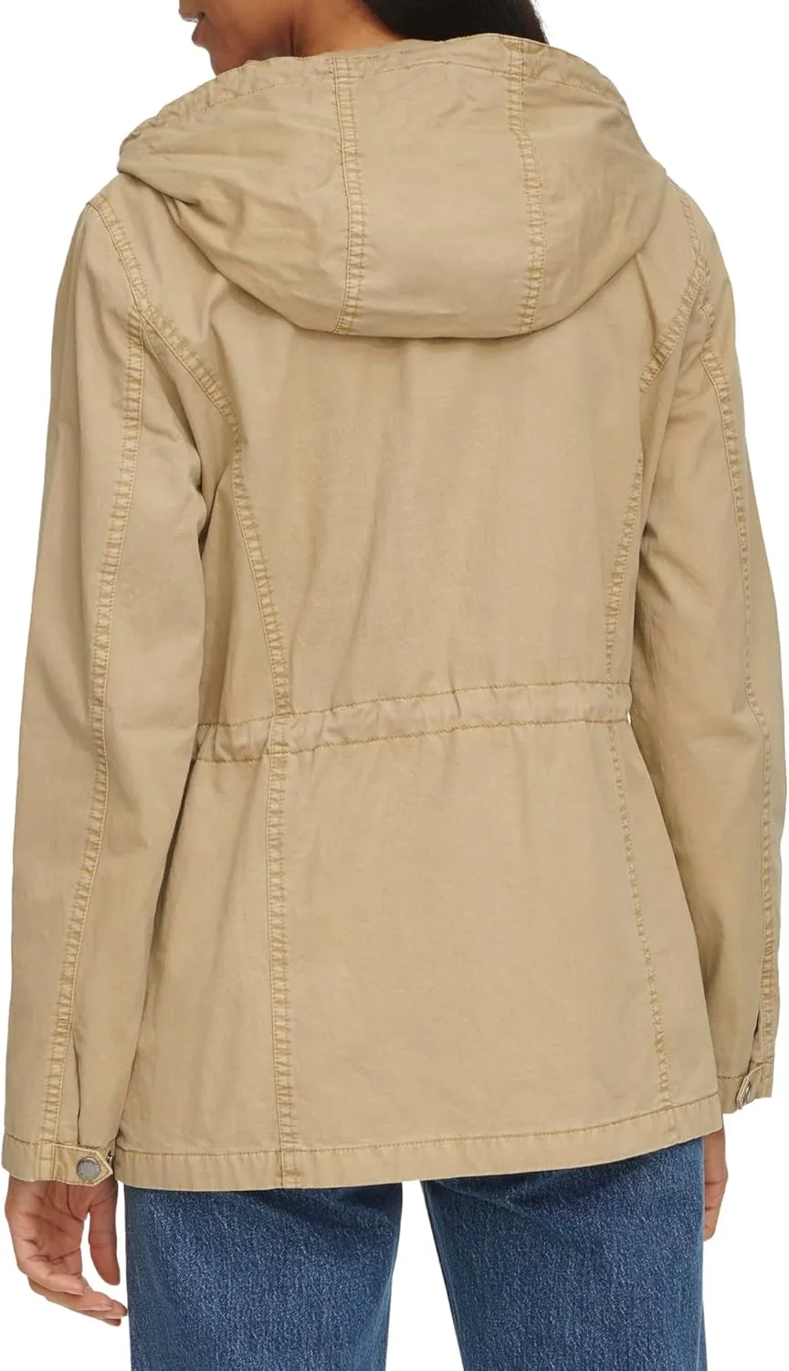 Levi's Women's Plus Four Pocket Hooded Military Jacket