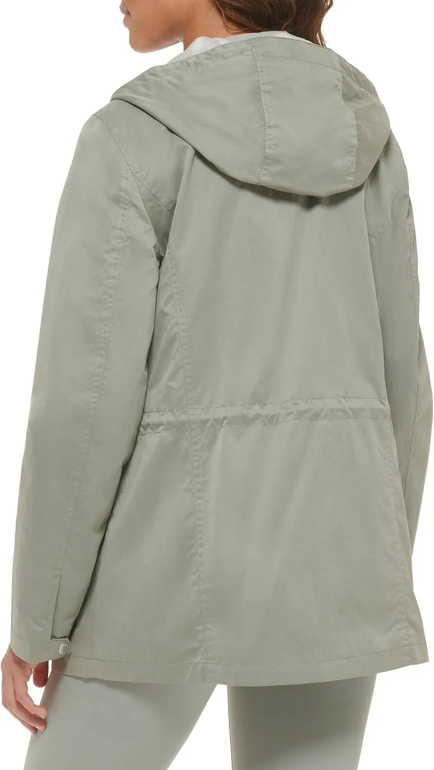 Levi's Women's Plus Four Pocket Hooded Military Jacket