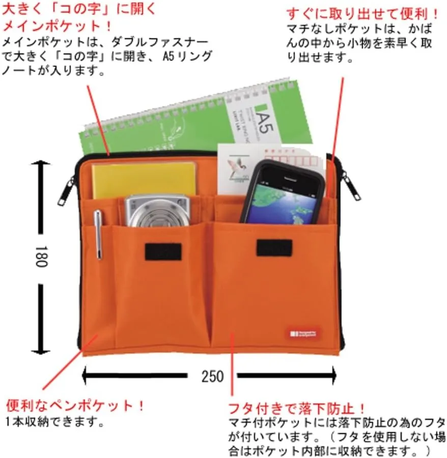 LIHIT LAB Laptop Sleeve with Storage Pockets (Bag-in-Bag), 7.1 x 9.8 Inches, Yellow Green