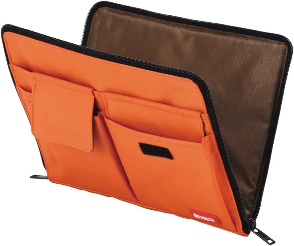 LIHIT LAB Laptop Sleeve with Storage Pockets (Bag-in-Bag), 7.1 x 9.8 Inches, Yellow Green