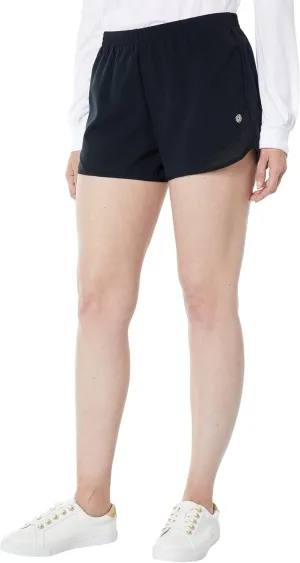 Lilly Pulitzer Ocean Trail Shorts for Women - Elasticized Waist - Back Pocket - Mesh Undershort Onyx XS 4