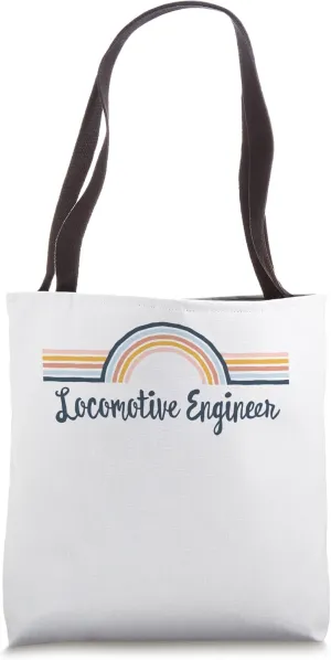 Locomotive Engineer boho Rainbow, Locomotive Engineer Tote Bag