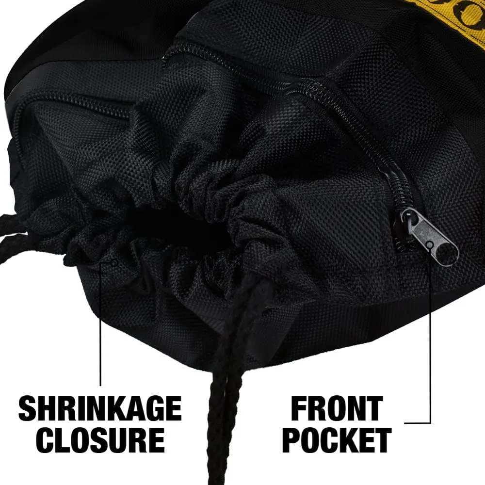 LOGOVISION Harry Potter Ilustrated Hogwart's Crest Drawstring Backpack Sports Bag Sackpack 17" x 13", Perfect for Gym, Yoga or Practice