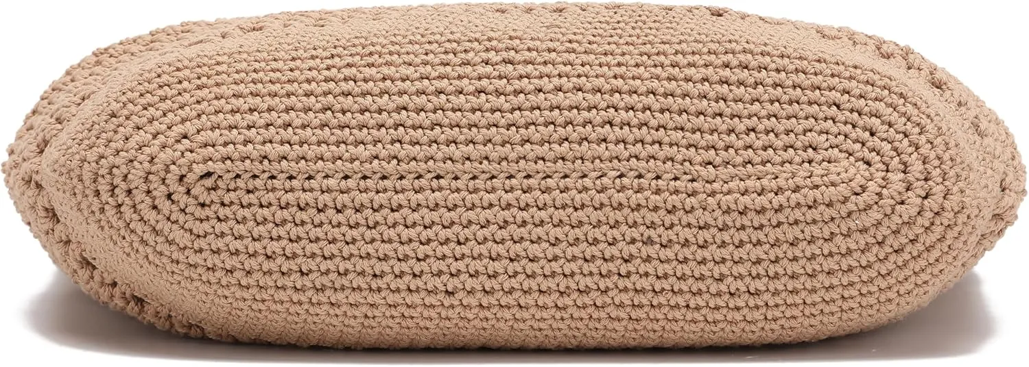 lola mae Crochet Shoulder Bag Knitted Crossbody Beach Purse Woven Cotton handbag
