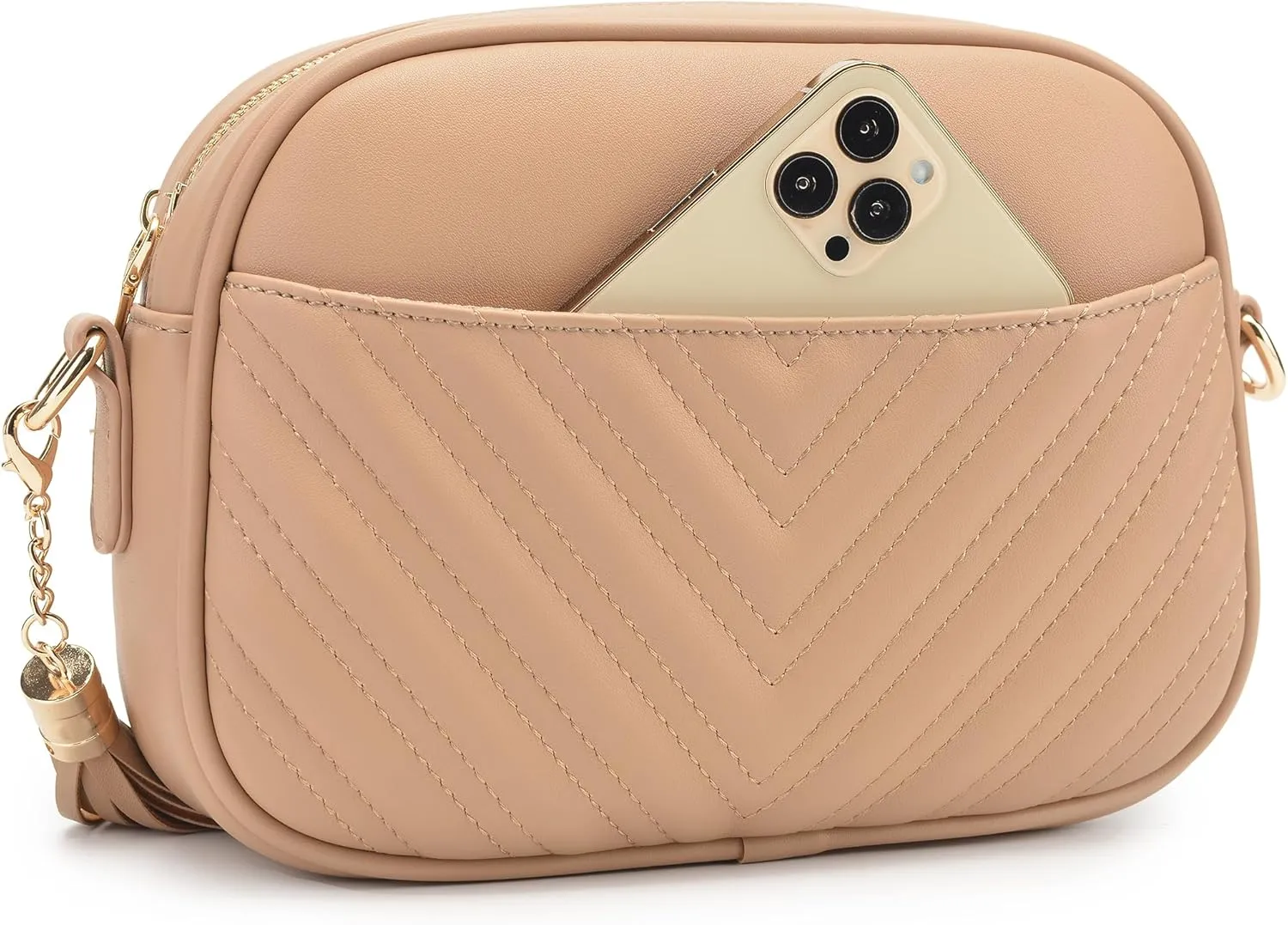 lola mae Quilted Crossbody Bag, Trendy Design Shoulder Purse