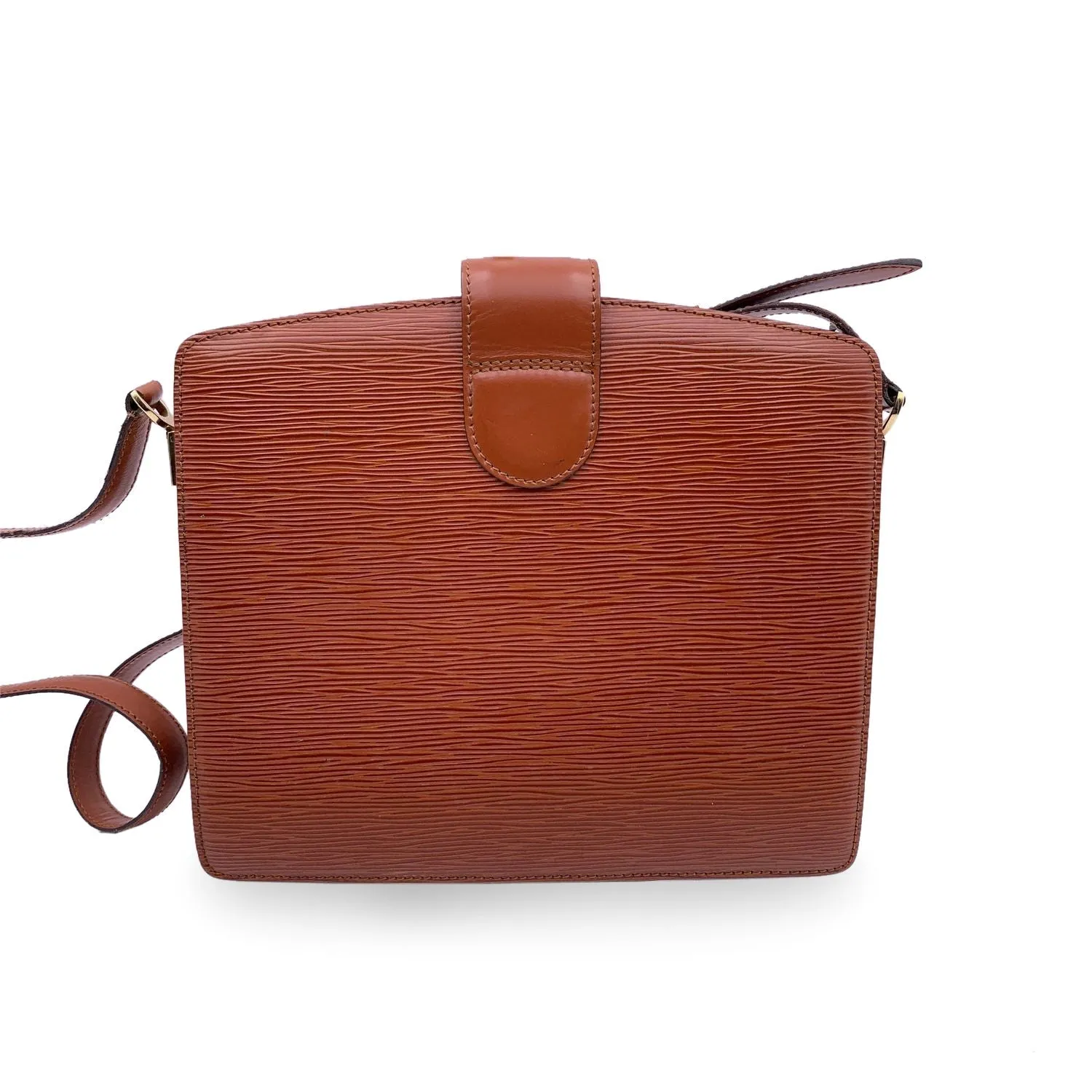 LOUIS VUITTON Vintage Brown Epi Leather Capucine Shoulder Bag