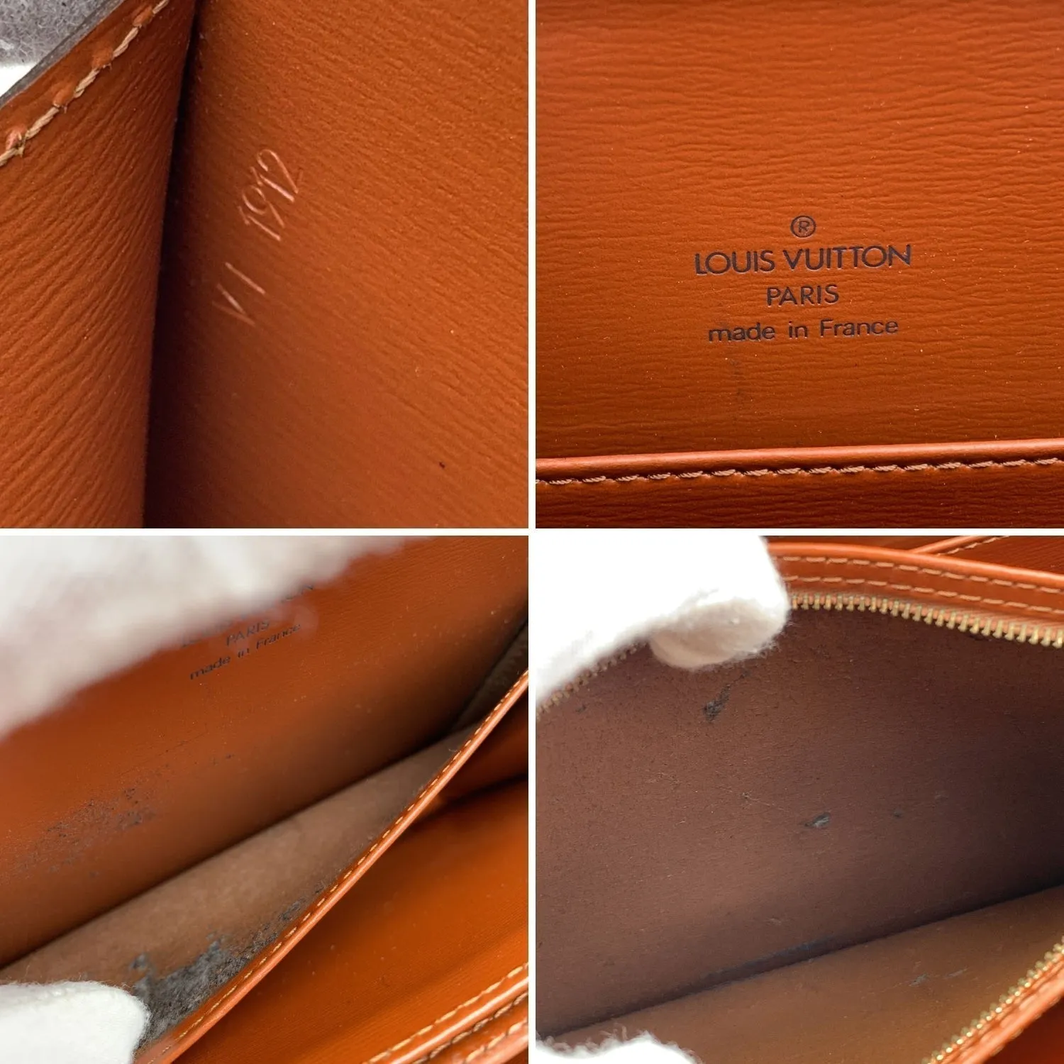 LOUIS VUITTON Vintage Brown Epi Leather Capucine Shoulder Bag