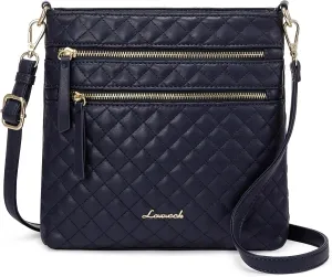 LOVEVOOK Crossbody Purses for Women, Multi Pocket Casual Crossbody Bag, Medium Shoulder Bag Vegan Leather Handbags