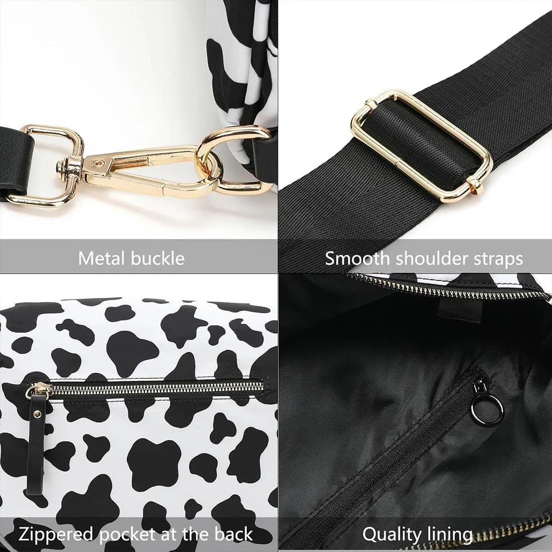 Lumeva Checkered Bum Bag, 2025 New Checkered Crossbody Bag for Women, Spacious Stylish Bumbag with Shoulder Straps (D)