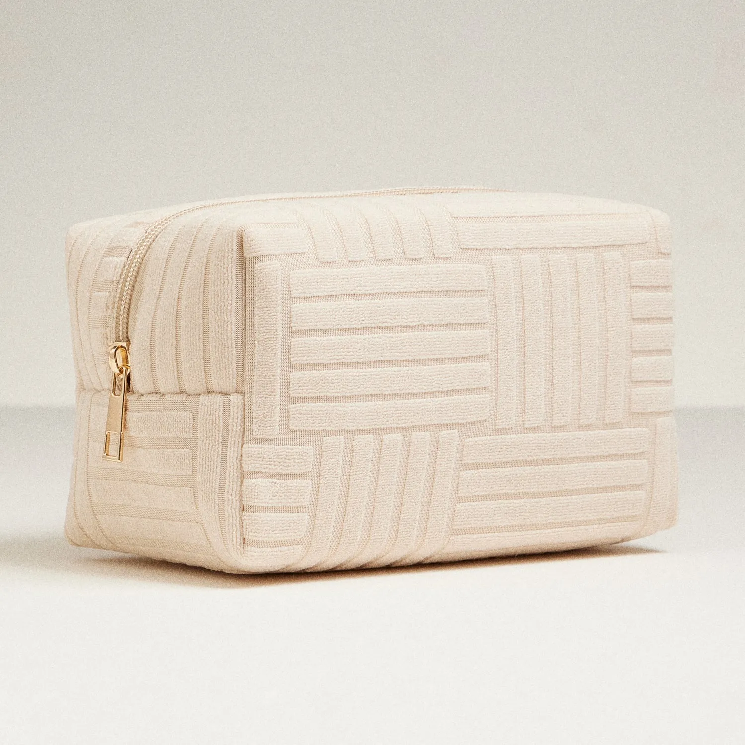 Luxe Terry fabric Travel Pouch -Medium
