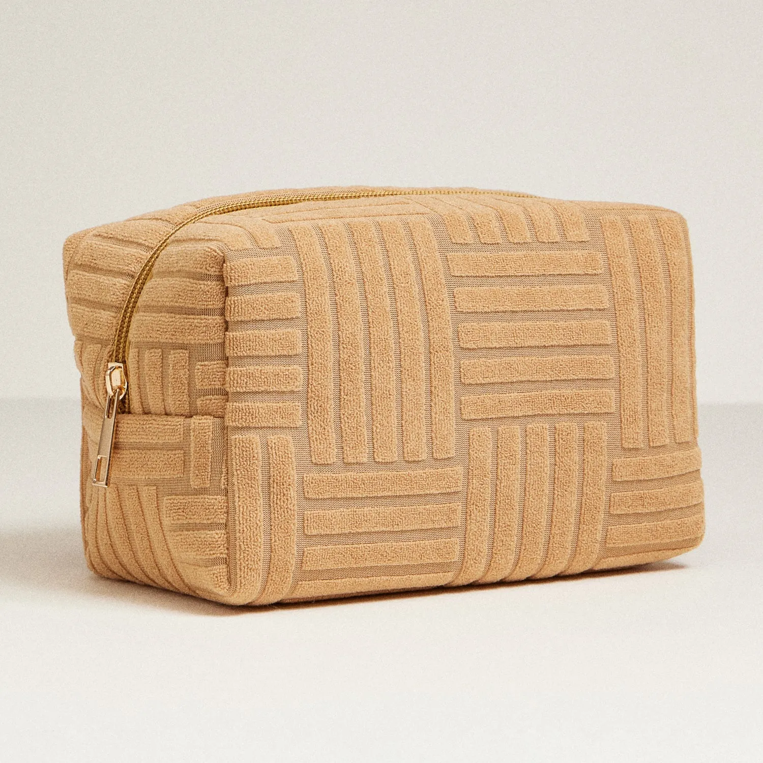 Luxe Terry fabric Travel Pouch -Medium